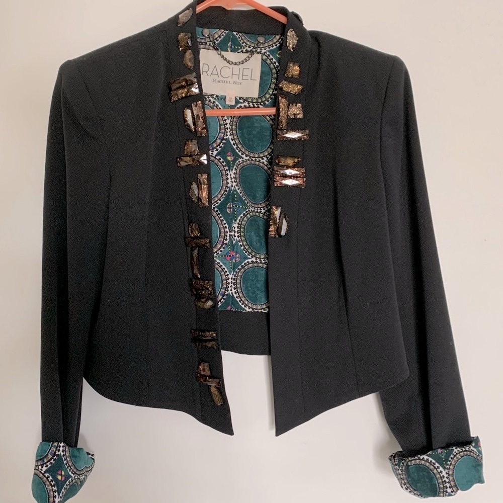 Rachel Roy Jeweled Blazer EUC